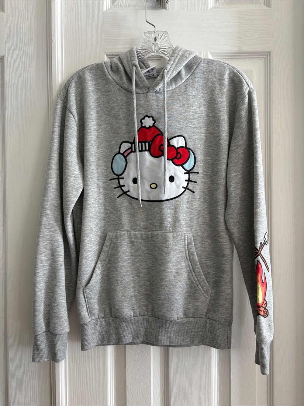 Hello Kitty and friends x Aeropostale Collab Gray Pullover Hoodie Sweatshirt XS